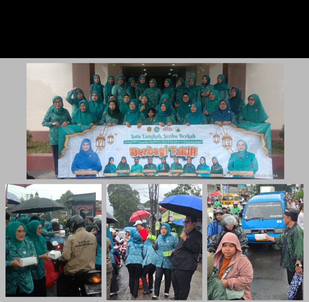 TP PKK Cigombong Melaksanakan Kegiatan Berbagi Takjil Sesuai Arahan Dari TP PKK Kabupaten Bogor Secara Serentak