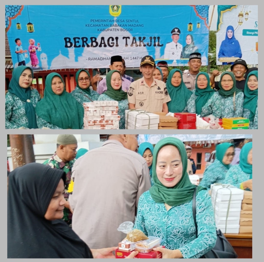 Pemdes Sentul Terus Lakukan Tebar Kebaikan Di Bulan Suci Ramadhan Dengan Berbagi Takjil